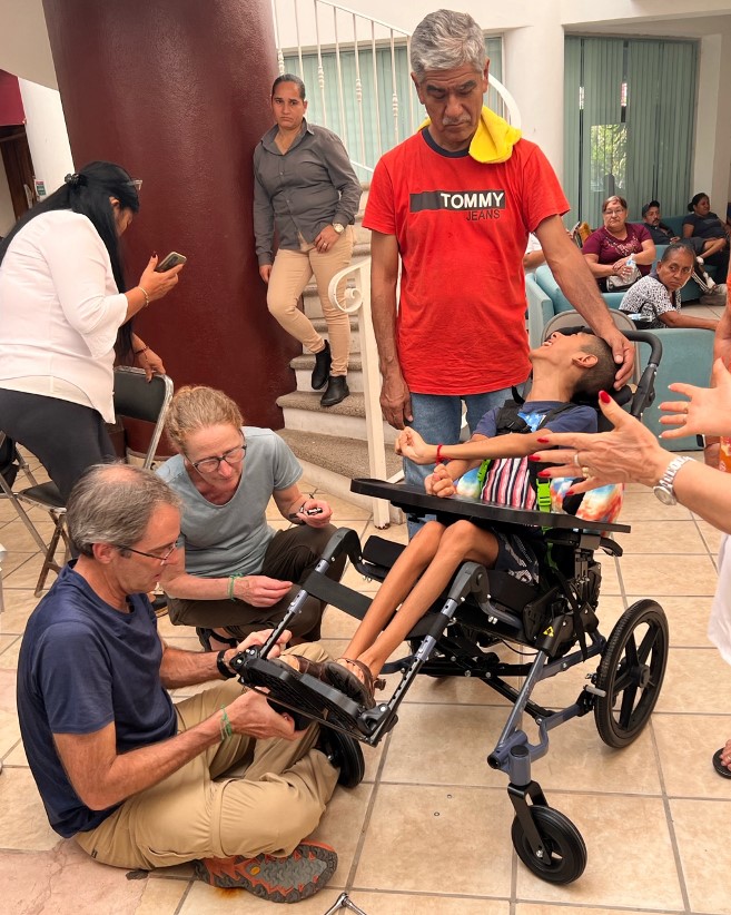 Child receiving a chair