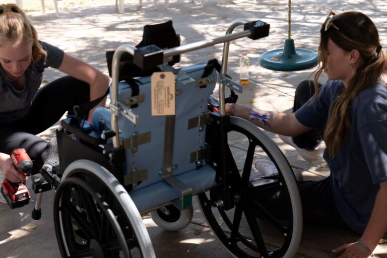 Assembling a wheelchair